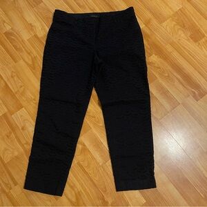 Ann Taylor Navy Blue Slim Ankle Length Eyelet Pants